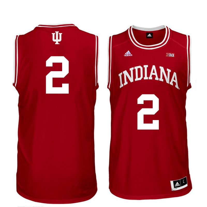 Men Indiana Hoosiers #2 Josh Newkirk College Basketball Jerseys Sale-Red - Click Image to Close